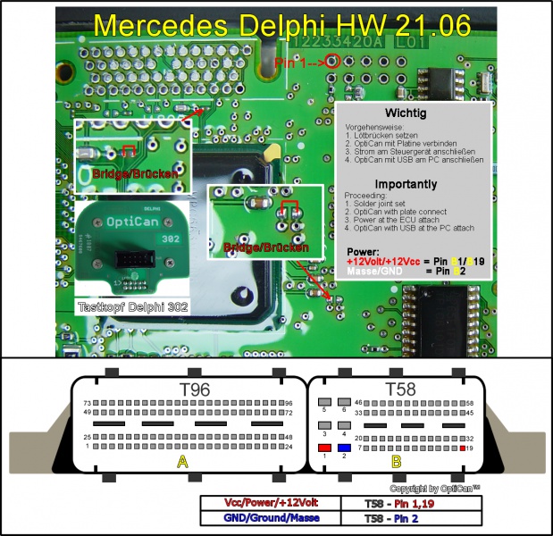 Delphi 21.06 (Mercedes Benz) Pinout | EcuDocs.com